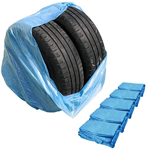 Stix Automotive Equipment Bolsas para neumáticos - 100 unidades - 100x100cm - bolsas de LDPE - azul