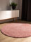 benuta Basic Hochflorteppich Soho - rosa ø 120 cm rund - Kuschelig Weicher Teppich im Minimalistischen Look - Pflegeleicht - Fußbodenheizung Geeignet