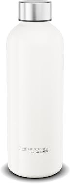 TC DAILY BOTTLE 0,50l, white, thermos in acciaio inox, 6 ore di caldo / 12 ore di freddo, assolutamente ermetico per la scuola, l'ufficio, by THERMOS, bottiglia per l'acqua. Borraccia isolante