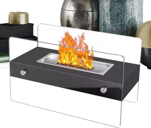 GkgWuxf Caminetto da Tavolo,Focolare Con Diametro Di 34.8 Cm - Focolare Portatile | Paravento In Adatto Per Per Esterno Patio Interno Campeggio Terrazza Balcone Giardino E Casa