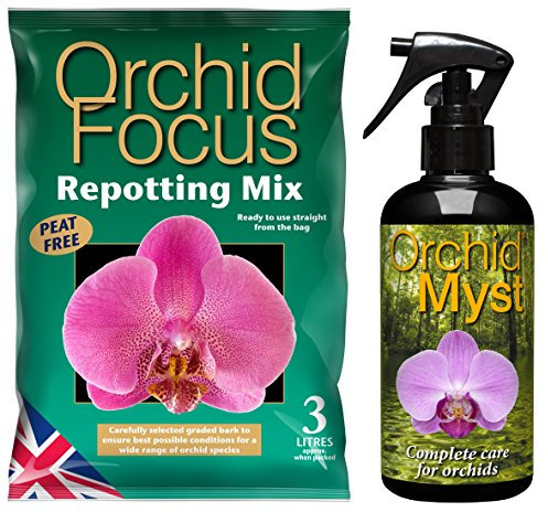 Growth Technology Orchid Myst 300ml and Orchid Repotting Mix and Compost 3L