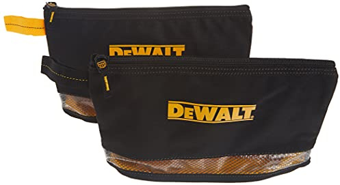 DEWALT DG5102 Multi-Purpose Zip Bags, 2 Pack, Black