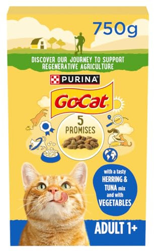 GO-CAT Herring and Tuna Dry Cat Food 750g