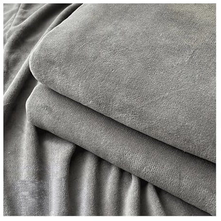 AMSOAN Premium warme Bettlaken ohne Gummizug Cashmere-Touch Betttuch Fleece Haustuch Flanell Laken ohne Gummi aus Microfaser Größen (Color : Gray(Grey), Size : 200x230cm), AMSOAN