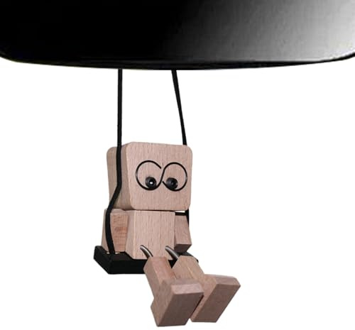 para espejo - Divertido colgante para tablero, figura de madera que sacude las piernas de 6 pulgadas, accesorio para automóvil oscilante | Decoración interior de automóviles para vehículos Cami