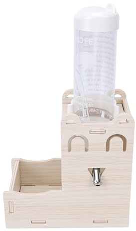 HEEPDD Hamster Water Bottle Stand for Hamsters Gerbils Hedgehogs Small Animal Waterer Food Holder Cage Accessories