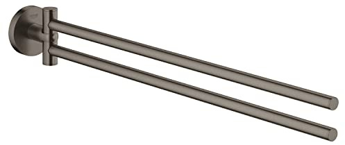 Grohe Essentials Handtuchhalter doppelt gebürstete Hard Graphite