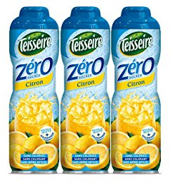 Pack of 3 syrups Teisseire 0% Sugar Lemon - 3 x 600ml