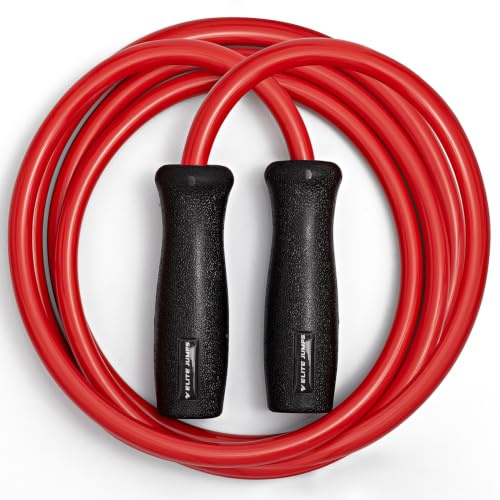 Elite Jumps Muay Thai 2.0 Weighted Jump Rope - Designed for High-Intensity Training, Muay Thai, & MMA Workouts - Heavy 1.3lb PVC Jump Ropes for Fitness