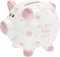 L & P Home & Gifts Coin Bank, Ceramic, Pink, 12x9x10 Centimeter