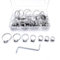 JZK - Set di 60 fascette stringitubo regolabili in acciaio inox, 8-38 mm, per tubi flessibili da giardino, per tubi del gas e casa