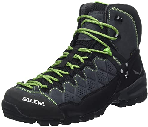 SALEWA MS ALP TRAINER MID GTX, Botas de senderismo Hombre, Onyx Pale Frog, 42 EU