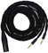 Linsoul Tripowin GranVia Câble de remplacement audio OFC haute pureté amélioré pour casques, longueur 2 m, double fiche 3,5 mm pour HE4XX/HE-400i/HE400se/Goldplanar(Noir,XLR)