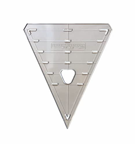 Linic Plastics Bunting Templates, Choice of Shape, Clear Plastic, Pennant, Flag, Triangle (S7886) Free UK Postage (Shape A: Triangle Pennant)