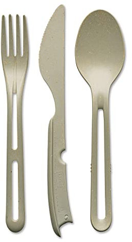 koziol Cutlery Set 3-teilig KLIKK Nature Desert Sand