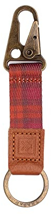 Thread Wallets Keychain Clip & Lanyard Hook: Durable Key Clip for Belt, Stylish & Compact Key Chain Clip for Keys, Keychain Lanyard Clips & Hooks for Easy Organization of Keys & Accessories (Rosewood)