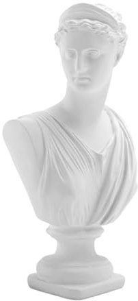 Amosfun Büste Einer Griechischen Römischen Göttin Figur Aus Kunstharz Handgefertigt Als Dekoration Büste Statue