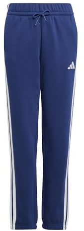 adidas Mixte Enfant Essentials 3 Stripes Pants, Dark Blue/White, 7-8 Years