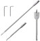 Drill Extension Bit Holder Drill Bit Extension Contains 2 Extension Rods (150mm + 300mm) 2 Wrenches and 25mm Spade Bit Set Suitable for Woodworking Furniture and Construction