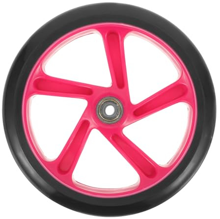 Outanaya Rueda de Scooter 175 Mm Rodamientos y Material Poliuretano de Alta Resistencia para Monopatines y Sillas de Ruedas Montaje Sencillo