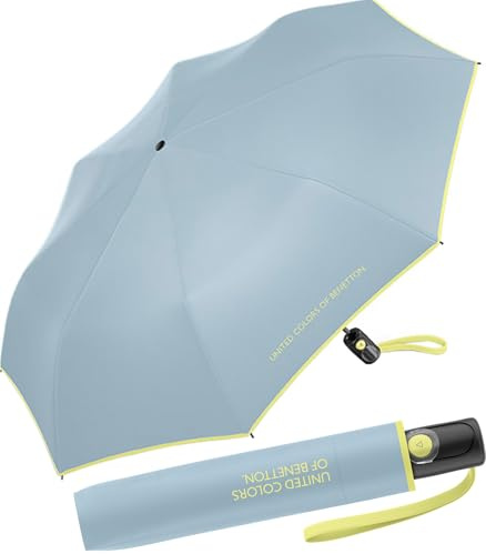 Paraguas de bolsillo Benetton Mini AC, Tourmaline, 95 cm