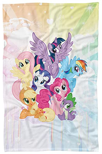 Trevco My Little Pony Tv Pony Group Fleece Blanket (36x58)
