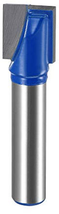 sourcing map 12mm Dia 8mm Shank Bottom Cleaning Router Bit, 2 Flutes Carbide Tipped Cutter Uncoated for Woodworking
