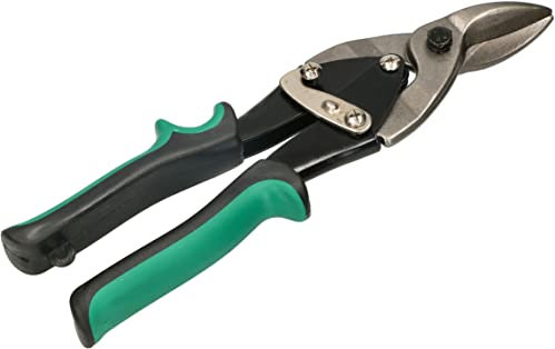 KOTARBAU® Tijera hojalatero derecha 250 mm, Tijeras de chapa de acero CrV con cierre de seguridad, Tijera derecha para lámina, Tijera tipo aviación para perfiles laminados, Tijera corta chapa