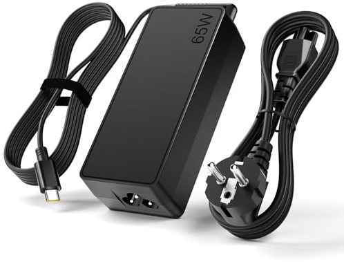 NEUTYPECHIC Caricatore PC Ricarica Rapida da 65 W, Caricatore per Lenovo PC Portatile Protezione Intelligente, Alimentatore Universale Notebook Dissipazione Rapida del Calore, Alimentatore per lenovo