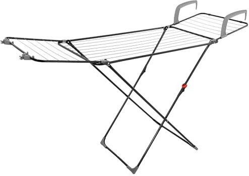 SPRINGOS Asciugatrice pieghevole 3 in 1, 17 metri, superficie di asciugatura per vestiti, biancheria intima e biancheria intima, per balcone, radiatore e vasca da bagno