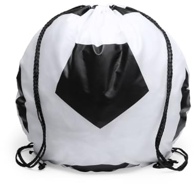 Publiclick Mochilas deporte (Pack 20) mochila de cuerdas con diseños deportivos en poliéster 210. Sujeciones para cuerdas reforzadas y disponible en diseños fútbol, baloncesto y tenis. (Futbol)