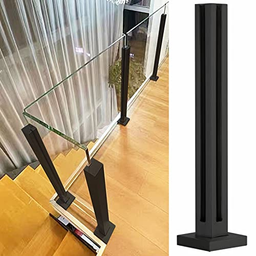 Kit de barandilla de vidrio de acero inoxidable 304, sistema de barandilla de vidrio duradero para seguridad en pasillos y escaleras, diseño moderno para uso doméstico y oficina