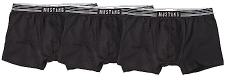 MUSTANG 3-Pack Briefs Single-Jersey Black Size XL
