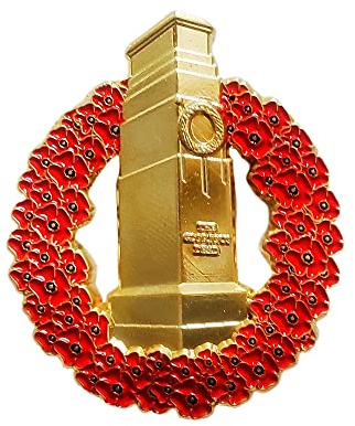 2025 Cenotaph Remembrance Day Red Poppies Veteran Pin Badge Brooch VJ VE Day Decorations Gifts Memorabilia