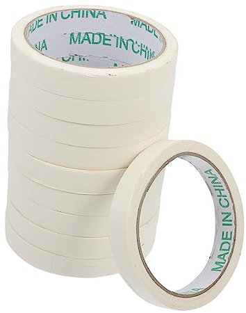 Mobestech 10stücke Teiliges Weiße Krepppapier-malerbänder Einseitig Klebend Handreißbar Ablösbar Rückstandsfrei Vielseitig Für Möbel Autolackierung Bastelarbeiten