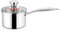 Herogo Saucepan 14cm, 1L Stainless Steel Milk Pan with Lid, Triple-Layer Sauce Pan with Ergonomic Handle, Induction Cooking Pan for Kitchen & Restaurant, Easy to Clean