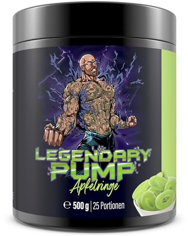 Gym King Legendary Pump Pre Workout Booster 500g Pulver Dose (500g, Apfelringe)