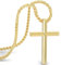 SERASAR Gold Kette Herren Kreuz - 60cm für Männer mit Herrenkette Christen kruzifix Cross Chain Weihnachten Hochzeitsgeschenk