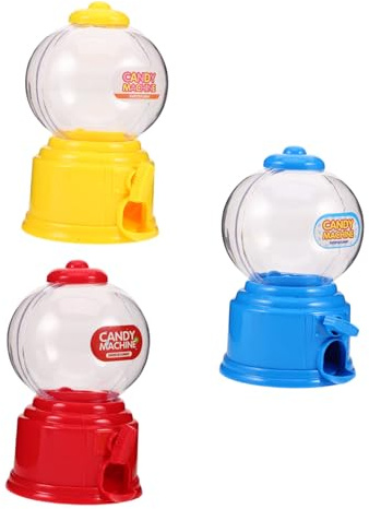 HEALEEP 3piezas Mini Máquina De Dulces Para Escritorio Home Dispensador De Chicles Gominolas Snacks Máquina Dispensadora De Dulces Estante Para Casa