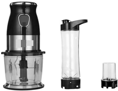 Procesador De Alimentos Multifunción De Alta Velocidad De 500 W, Picadora De Carne, Minilicuadora Personal Portátil, Licuadora, Exprimidor, Picadora En Seco, Picadora De 900 Ml. FáCil De Usar