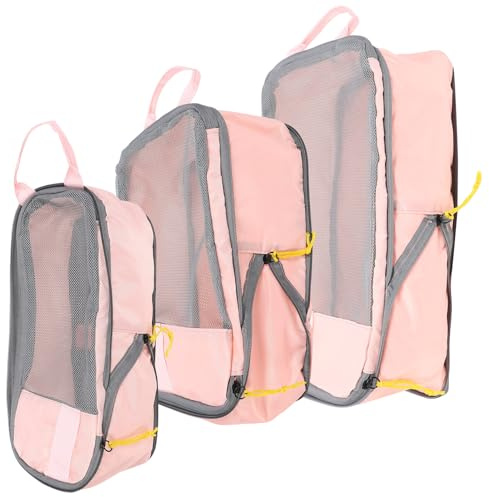 Set di 3 Cubi Organizer Compressione Viaggio Oxford