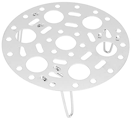 BAFOVY Ångstativ Ångbricka i Rostfritt Stål Vikbart Runt Köksredskapsställ 17,5 X 6,8 Cm med 3 Ben för Dumplings Ägg Konservering Kylning Använd i Hemmarestaurangen (Originalfärg)