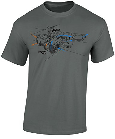 Petrolhead: Boceto del turbocompresor - Camiseta Motor - Regalo Hombre - T-Shirt Racing - Camisetas Coches - Tuning - Moto - Coche - Car - Cafe Racer - Biker - Rally - JDM - Unisex (XXL)