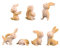 Healifty Miniatur Hase Figuren Mini Osterhase Harz Kaninchen 7pcs Gelb Häschen Ornament Osterdeko Mikrolandschaft Bonsai Feengarten Puppenhaus Modellbau Ostern Frühling Festival Party Dekoration
