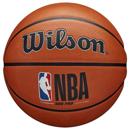Wilson Basketball, NBA DRV Pro Model, Outdoor, Tackskin Rubber, Size: 6, Brown