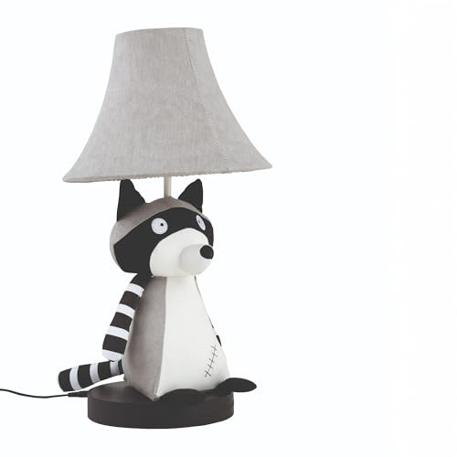 Happy Lamps for smiling eyes Ben Tischleuchte, Waschbärlampe, 47 cm hoch, Dekoleuchte, Handarbeit, super sicher, hochwertige Tischlampe, top Qualität, inkl. LED & Standfuß