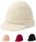 Gajaous Damen Winter Strickmützen mit Schirm, Lässige warme Beanie Mütze, Schnee Ski Caps für Männer