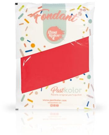 Pasta de azucar para Decorar Pasteles y Repostería - FONDANT PASTKOLOR ROJO - 250 G