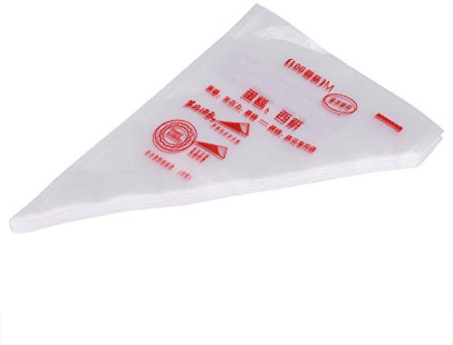 100 pezzi di glassa di plastica da 100 pezzi sacchetti per tubazioni per pasticceria per la torta fondente (M 10 pouces 121 trous de sortie)