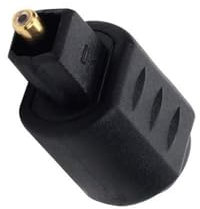 ULIJTH Conectores hembra de 3,5 mm a Toslink macho para adaptador óptico de sonido claro, ampliamente compatible